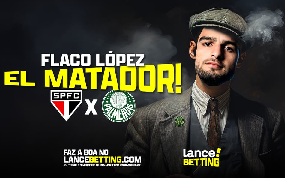 Matador! Com R$100, você fatura R$422 se Flaco López balançar as redes em São Paulo x Palmeiras