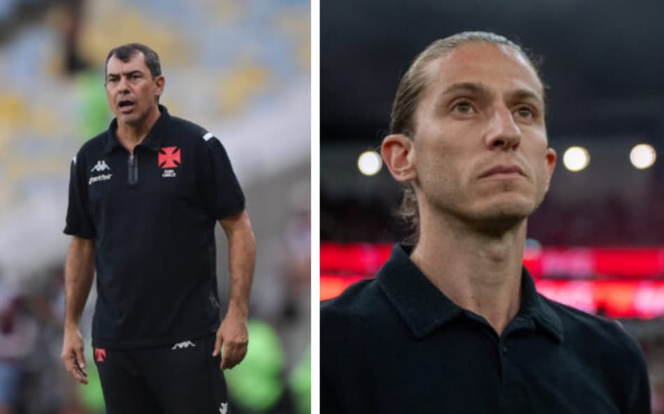 Jornalista afirma que Carille, do Vasco, é melhor que Filipe Luís, do Flamengo
