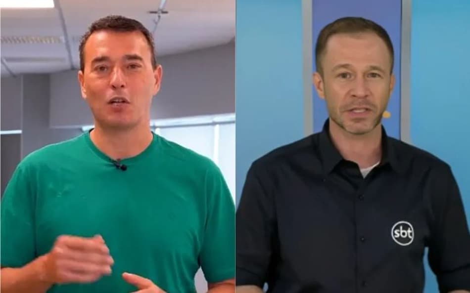 Jornalista da Globo, Rizek reage à narração de Tiago Leifert no SBT; veja