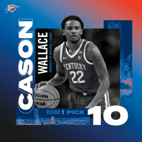 10ª escolha: Cason Wallace (EUA) - escolhido pelo Dallas Mavericks trocado para o Oklahoma City Thunder 10ª escolha: Cason Wallace (EUA) - escolhido pelo Dallas Mavericks trocado para o Oklahoma City Thunder
