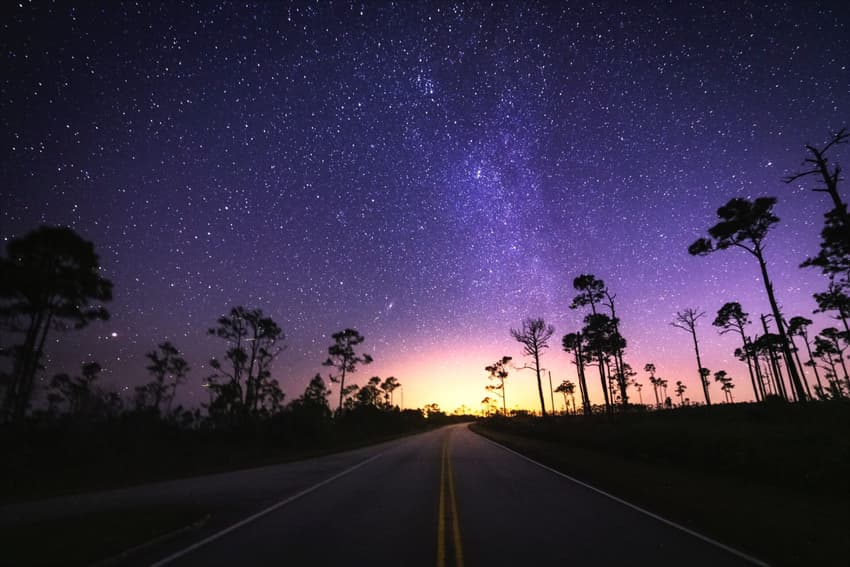 Céu estrelado no Parque Nacional Everglades, em Miami (Foto: Anthony Sleiman/ NPS Photo)
