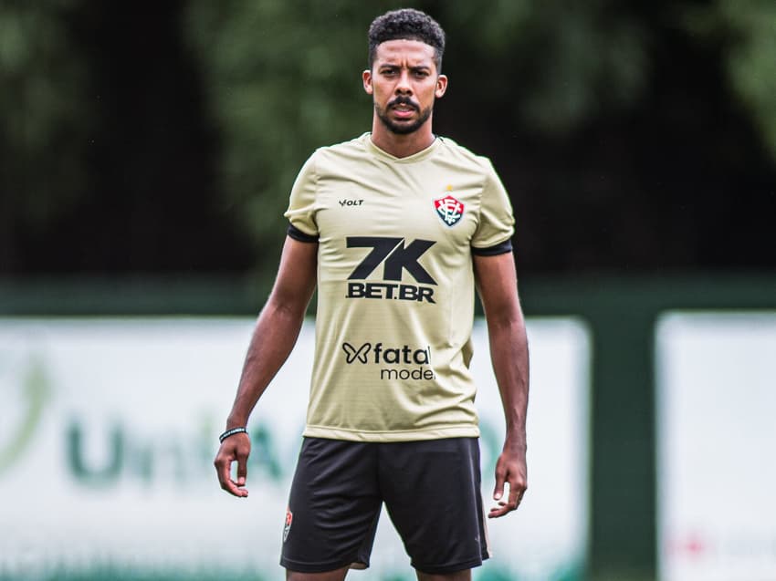 Willian Oliveira em treino do Vitória Foto: Victor Ferreira / EC Vitória
