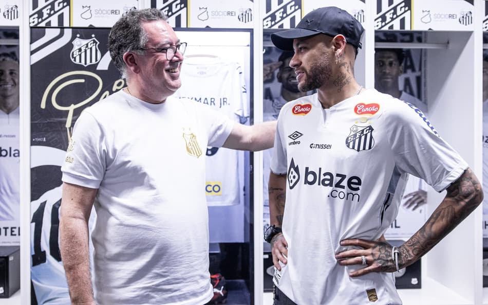 Presidente do Santos se pronuncia sobre nova lesão de Neymar