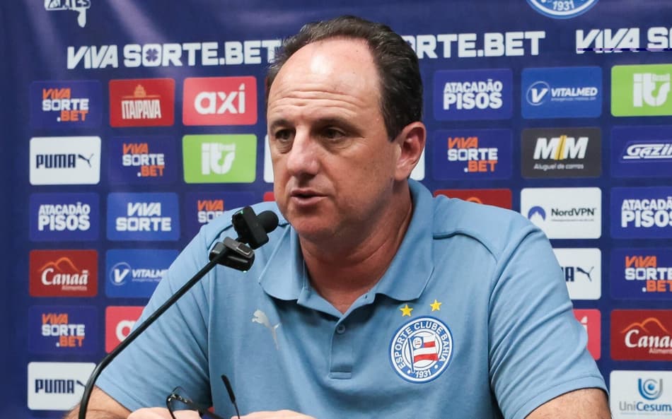 Assista à íntegra da entrevista coletiva de Rogério Ceni, técnico do Bahia