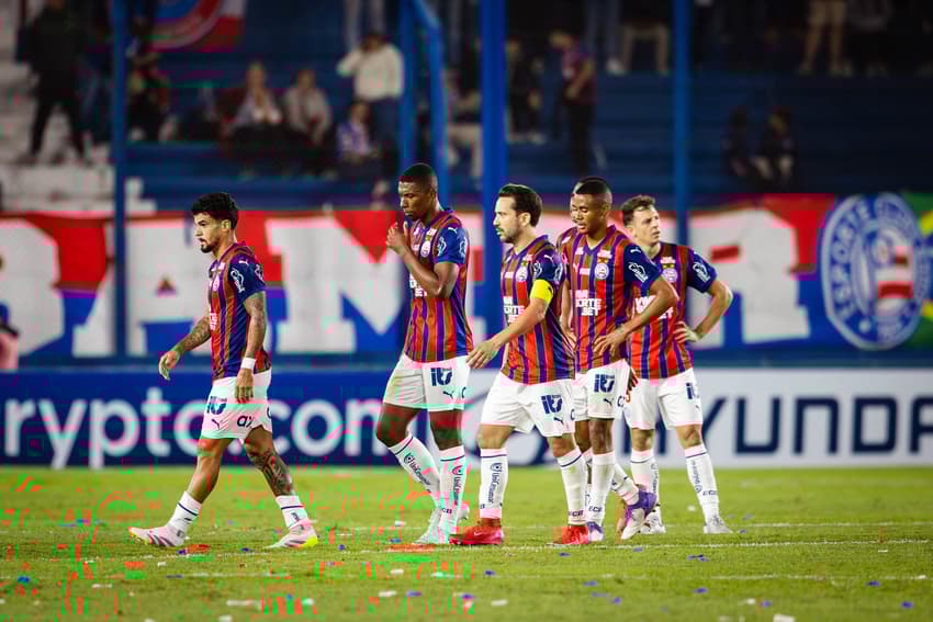Jogadores do Bahia em partida contra o Nacional Foto: Letícia Martins / EC Bahia