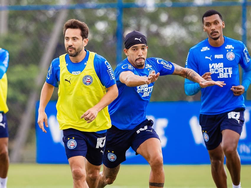 Treino do Bahia antes do jogo contra o Mirassol Foto: Letícia Martins / EC Bahia