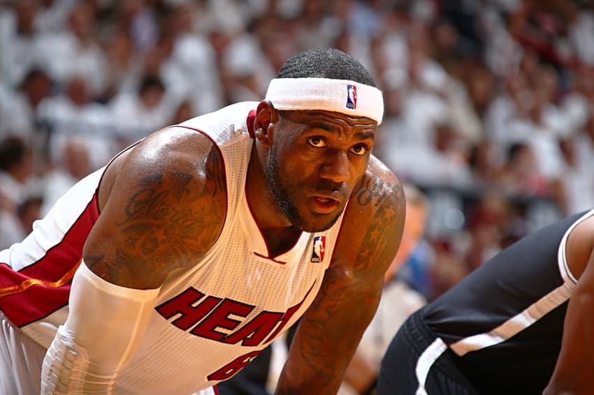 LeBron James - Brooklyn Nets x Miami Heat (Foto: Nathaniel S. Butler/ AFP)