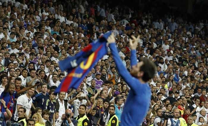 Messi é o maior artilhero da história do El Clasico com 23 gols anotados Messi Camisa