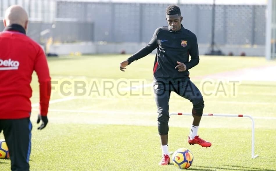 Dembélé recebe alta médica e pode jogar na quinta pela Copa do Rei