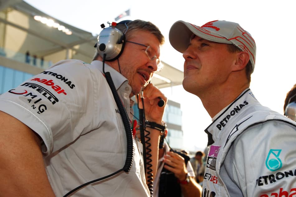Brawn escolhe Schumacher como melhor piloto da história: ‘Não há nada acima dele’