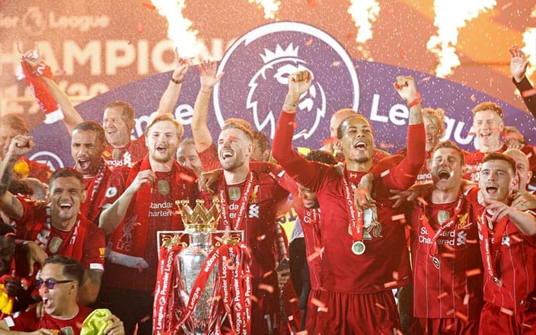 O Liverpool conquistou a Premier League pela primeira vez na temporada 2019-20 (Foto: PHIL NOBLE/AFP)