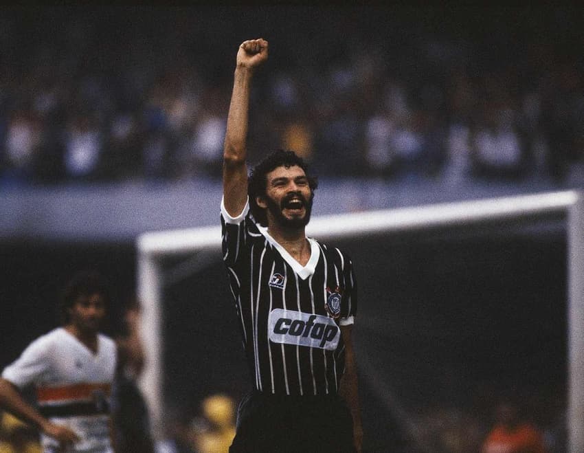 Sócrates foi um dos grandes nomes da maior goleada do Corinthians contra seu maior rival (Foto: Irmo Celso)