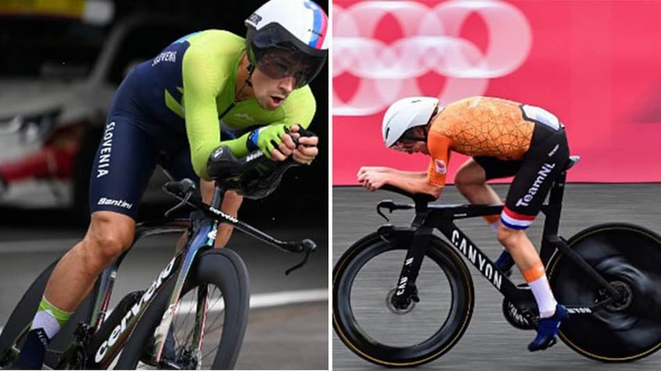 Holandesa e esloveno conquistam o ouro no ciclismo contrarrelógio nos Jogos Olímpicos de Tóquio