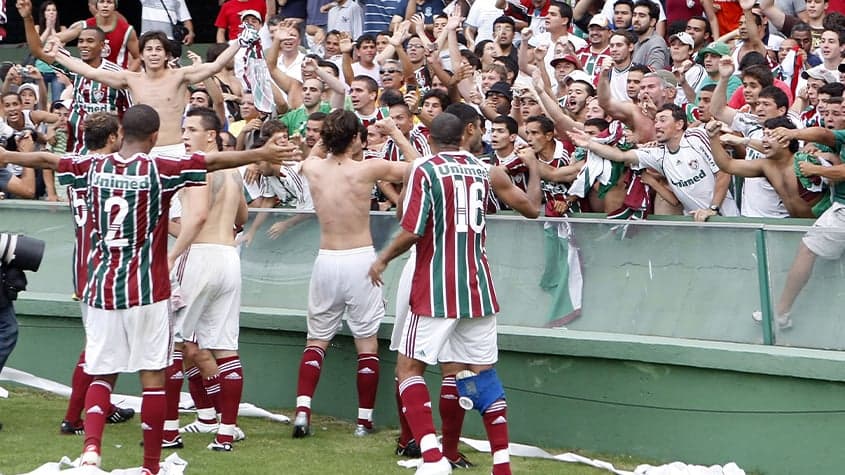 O Fluminense se salvou do rebaixamento da Série A na última rodada e ganhou o apelido de "Time de Guerreiros" (Foto: Felipe Gabriel / LANCEPRESS!)