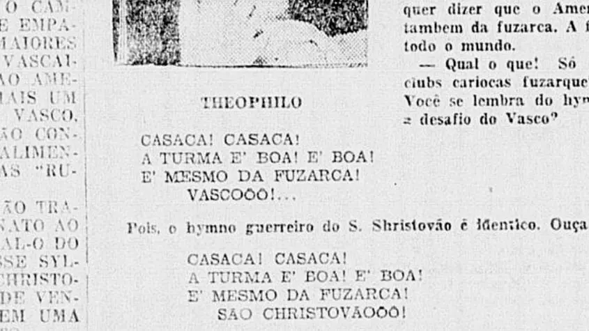 Vasco x Sport - Casaca x Cazá
