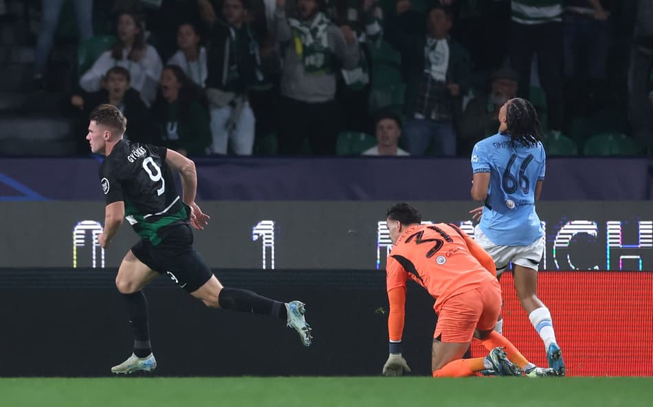 Gyökeres faz três, e Sporting goleia o City pela Champions League
