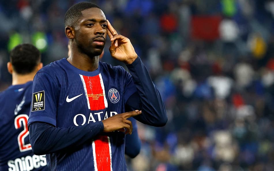 Dembelé marca nos acréscimos, PSG vence o Monaco e é campeão da Supercopa da França