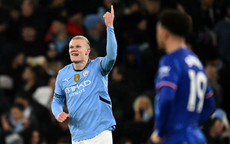 Haaland é herói e Manchester City vira contra Chelsea