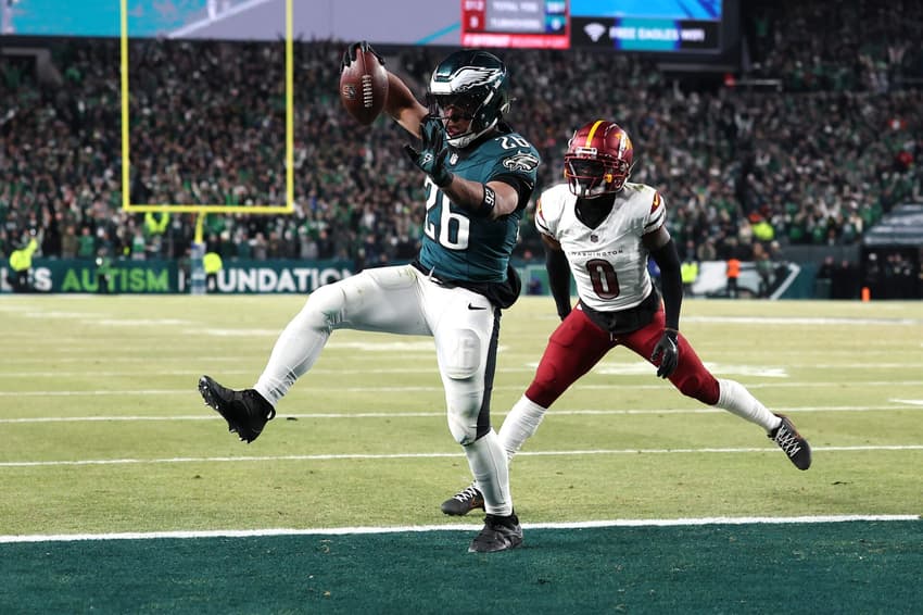NFC Championship Game: Washington Commanders v Philadelphia Eagles Saquon Barkley Eagles