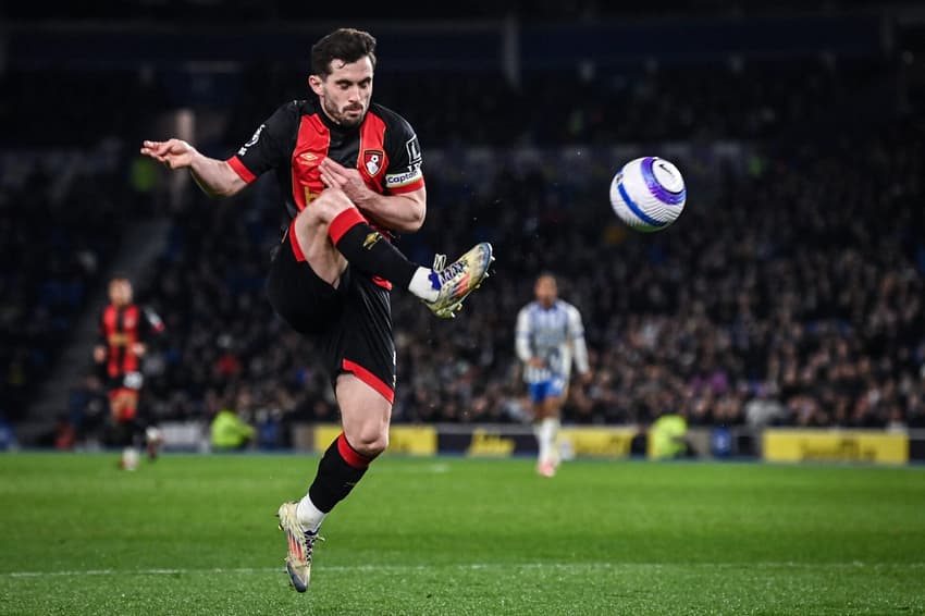 Bournemouth na derrota contra o Brighton na Premier League (Foto: Glyn Kirk/AFP)