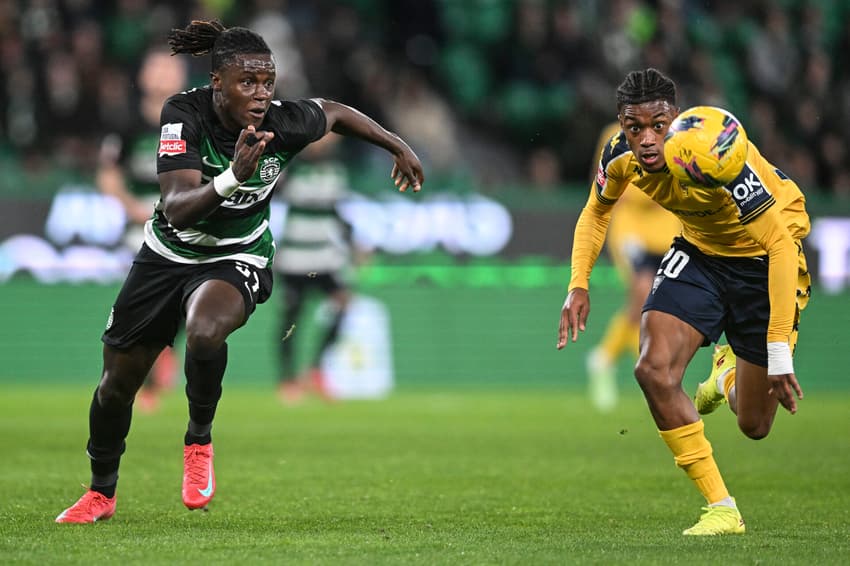 Geovany Quenda, nova contratação do Chelsea, quebrou um recorde de Cristiano Ronaldo no Sporting (Foto: PATRICIA DE MELO MOREIRA/AFP)