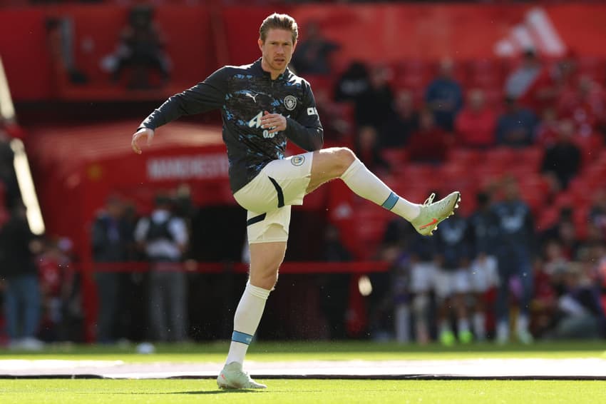 Kevin De Bruyne em seu último Manchester City x United