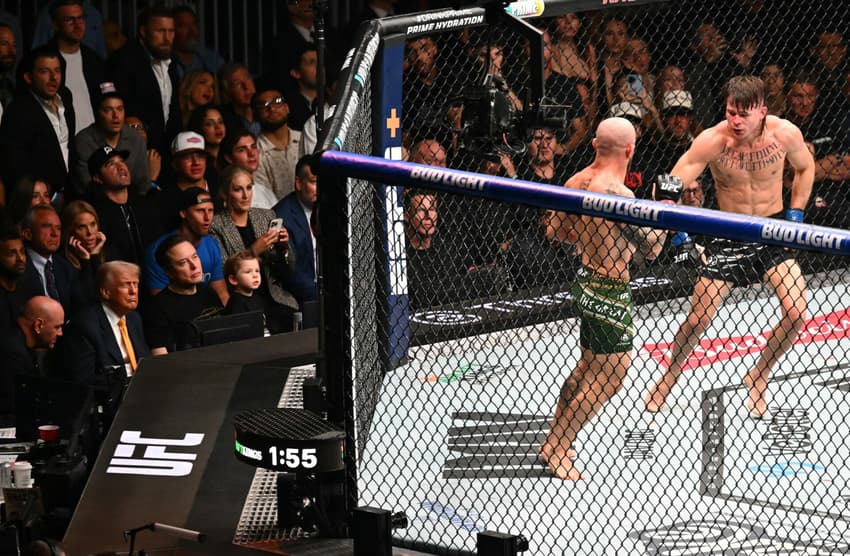 President Trump Attends UFC Title Fight