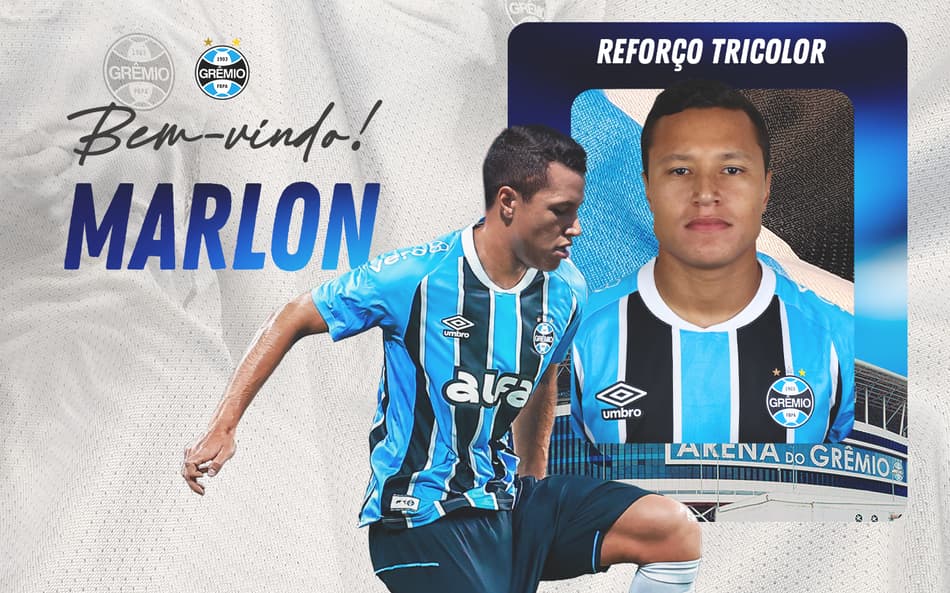 Grêmio anuncia contratação por empréstimo do lateral esquerdo Marlon