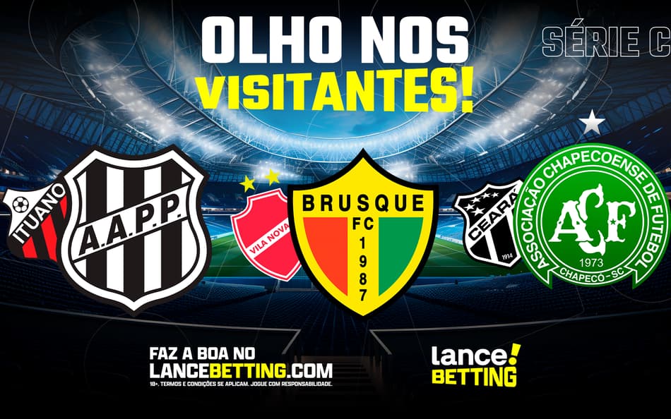 Olho nos visitantes! Aposte R$50 e fature R$3860 com as vitórias de Ponte Preta, Brusque e Chapecoense na Série B