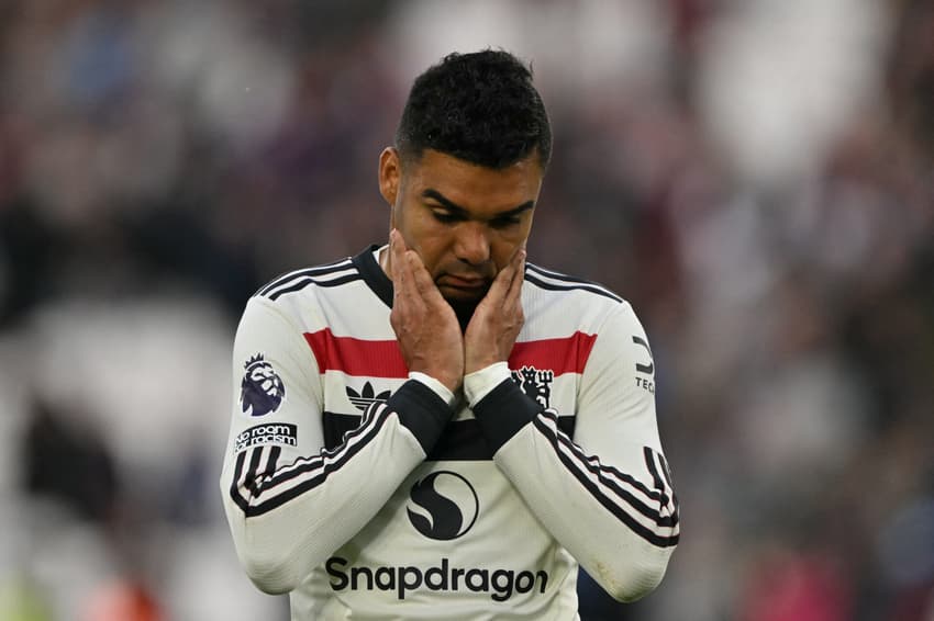 Casemiro lamenta derrota do Manchester United para o West Ham na Premier League