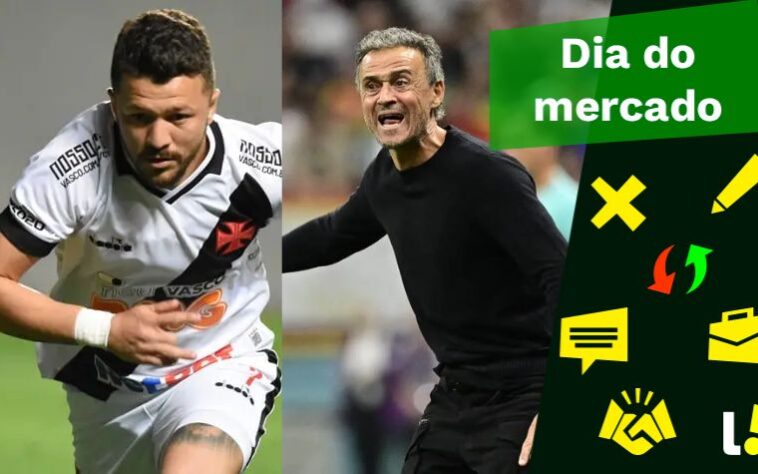 Vasco acerta retorno de Rossi, Luis Enrique cogita deixar PSG, Grêmio anuncia reforço... Tudo isso e muito mais no Dia do Mercado desta quinta-feira (3)! Vasco acerta retorno de Rossi, Luis Enrique cogita deixar PSG, Grêmio anuncia reforço... Tudo isso e muito mais no Dia do Mercado desta quinta-feira (3)!