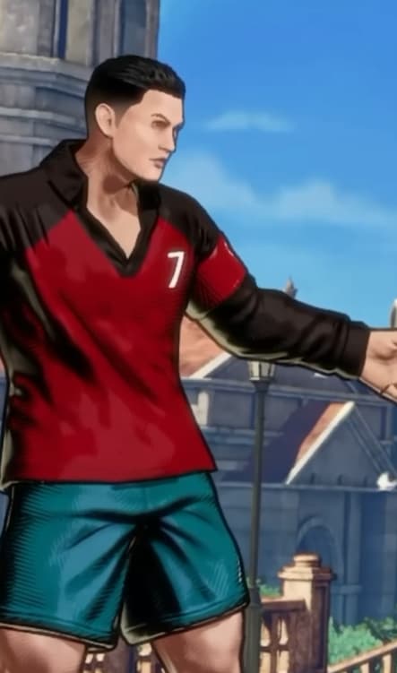 Cristiano Ronaldo em jogo de vídeo game