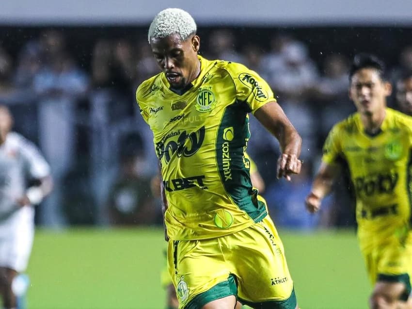 Iury Castilho em ação com a camisa do Mirassol Foto: Redes Sociais