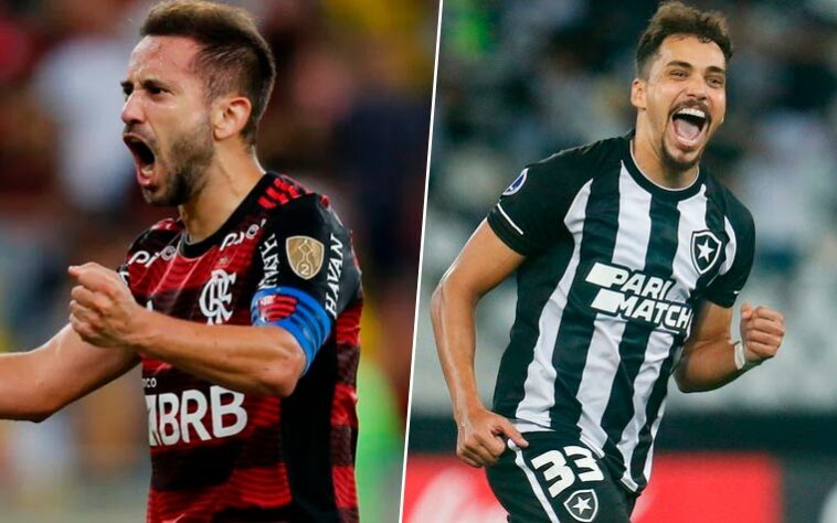 Everton Ribeiro (Flamengo) x Eduardo (Botafogo) Everton Ribeiro (Flamengo) x Eduardo (Botafogo)