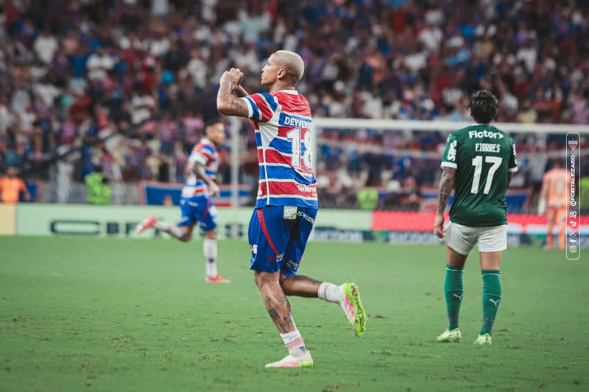 Deyverson na partida entre Fortaleza e Palmeiras, pelo Brasileirão 2025 (Foto: Mateus Lotif/Fortaleza EC)