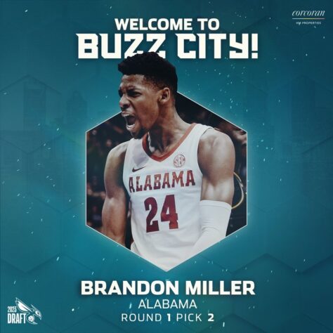 2ª escolha: Brandon Miller (EUA) - Charlotte Hornets 2ª escolha: Brandon Miller (EUA) - Charlotte Hornets