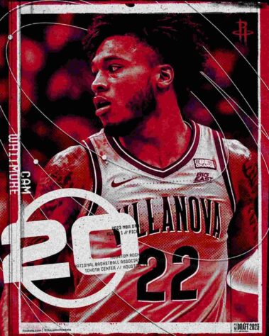 20ª escolha: Cam Whitmore (EUA) - Houston Rockets 20ª escolha: Cam Whitmore (EUA) - Houston Rockets