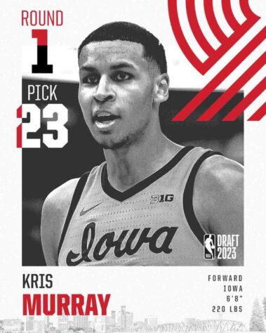 23ª escolha: Kris Murray (EUA) - Portland Trail Blazers 23ª escolha: Kris Murray (EUA) - Portland Trail Blazers