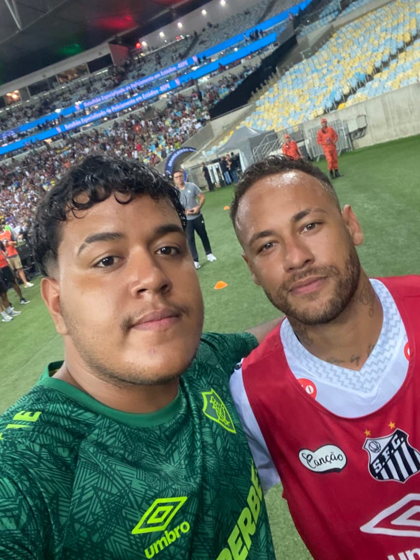 Gandula Fluminense Santos Neymar