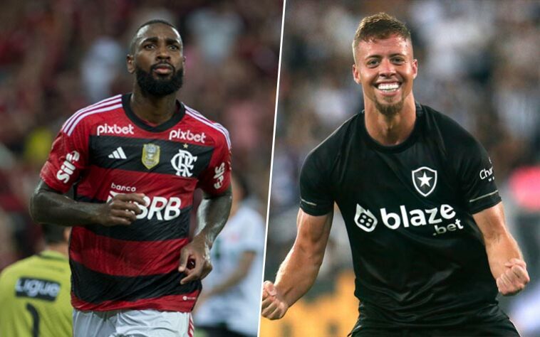 Gerson (Flamengo) x Lucas Fernandes (Botafogo) Gerson (Flamengo) x Lucas Fernandes (Botafogo)
