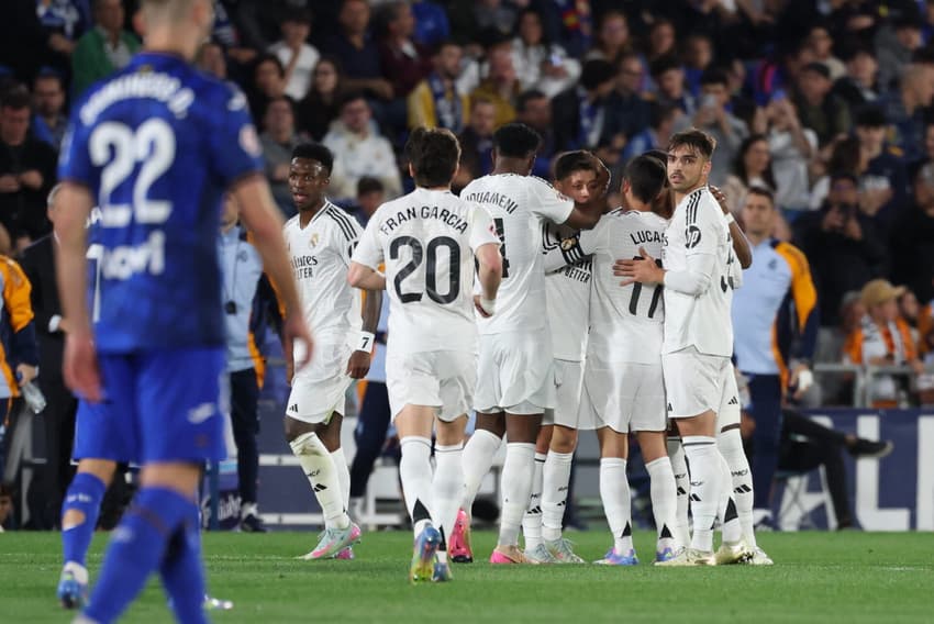 Güller comemora gol pelo Real Madrid contra o Getafe (Foto: Thomas Coex/AFP)