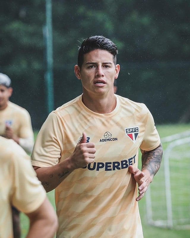 James Rodriguez Treino São Paulo