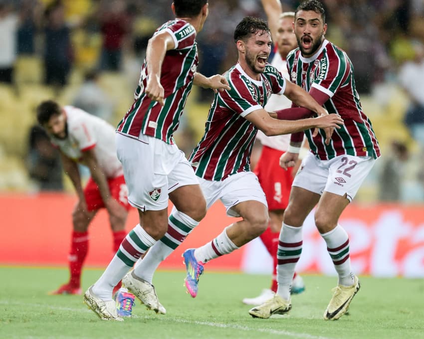 Martinelli comemora gol pelo Fluminense
