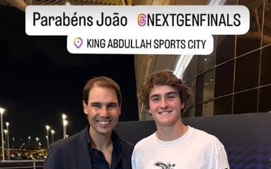 Inspiração, Nadal parabeniza o campeão João Fonseca