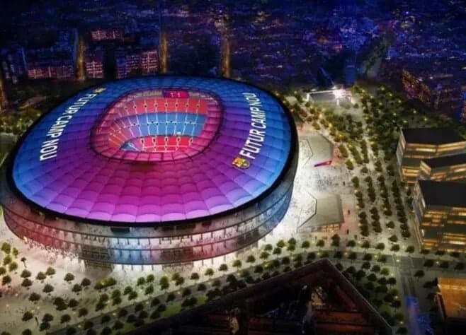 Projeto do novo Camp Nou, estádio do Barcelona (Foto: Divulgação)