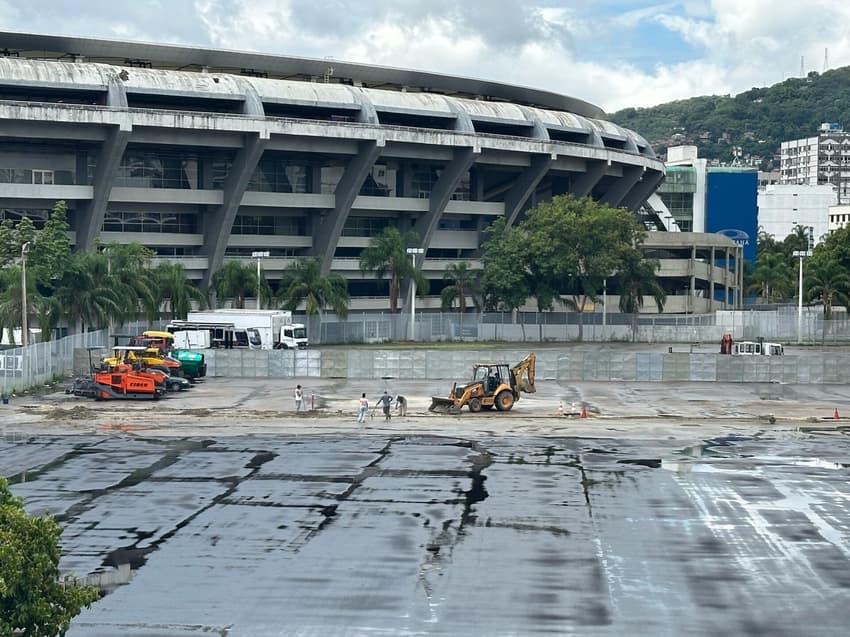 Obras em curso no Maracanã sob gestão da dupla Fla-Flu