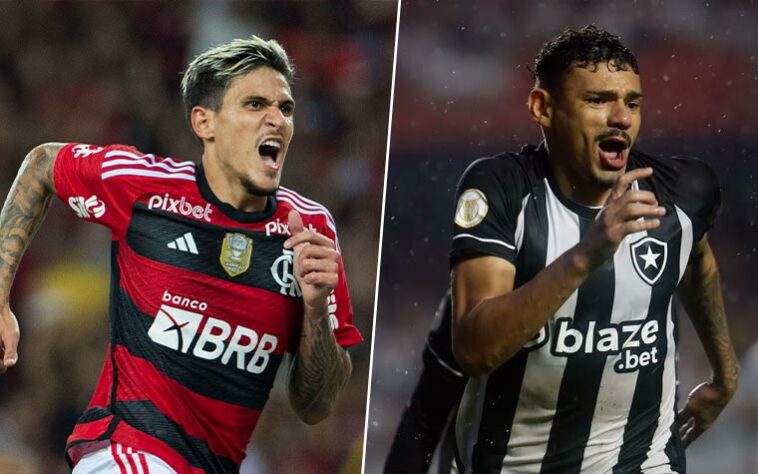Pedro (Flamengo) x Tiquinho Soares (Botafogo) Pedro (Flamengo) x Tiquinho Soares (Botafogo)