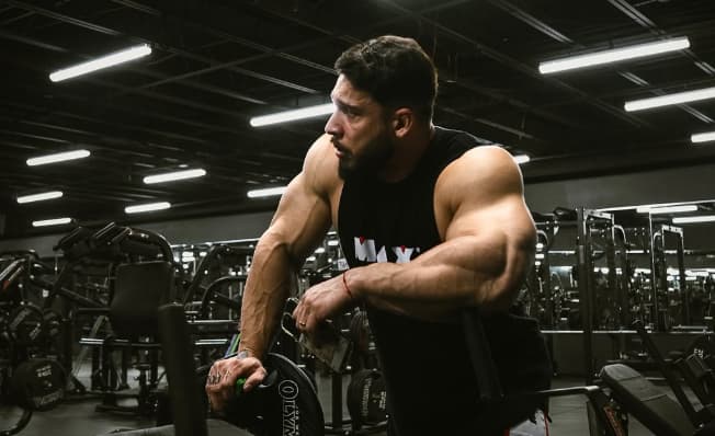 Ramon Dino em preparação para o Mr Olympia