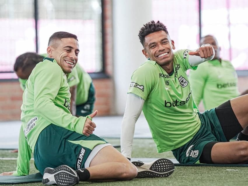 Camilo Cándido em treino do Atlético Nacional Foto: Divulgação / Atlético Nacional