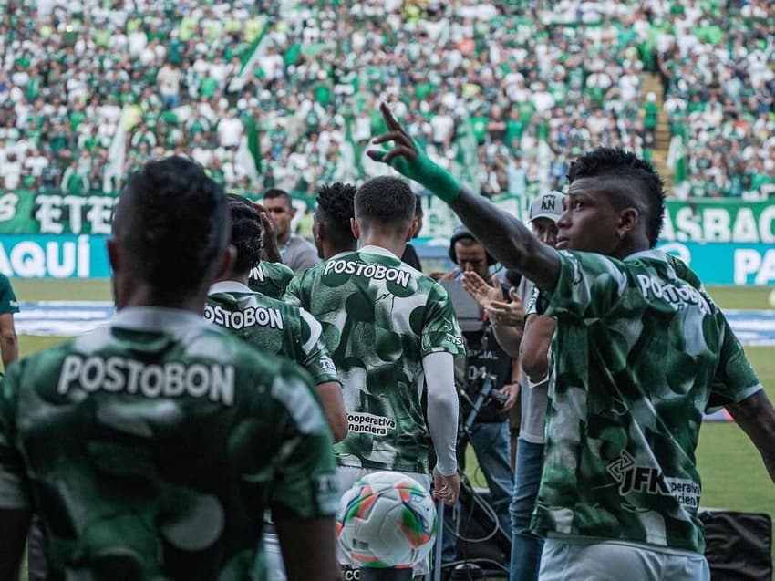Equipe do Atlético Nacional Foto: Divulgação / Atlético Nacional